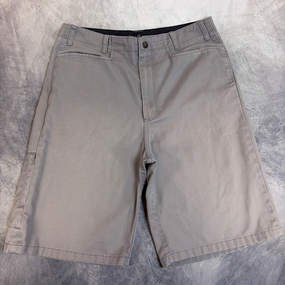Empyre Skate Shorts Mens 32 Grey Twill Utility Pocket Relaxed Fit Skateboarding